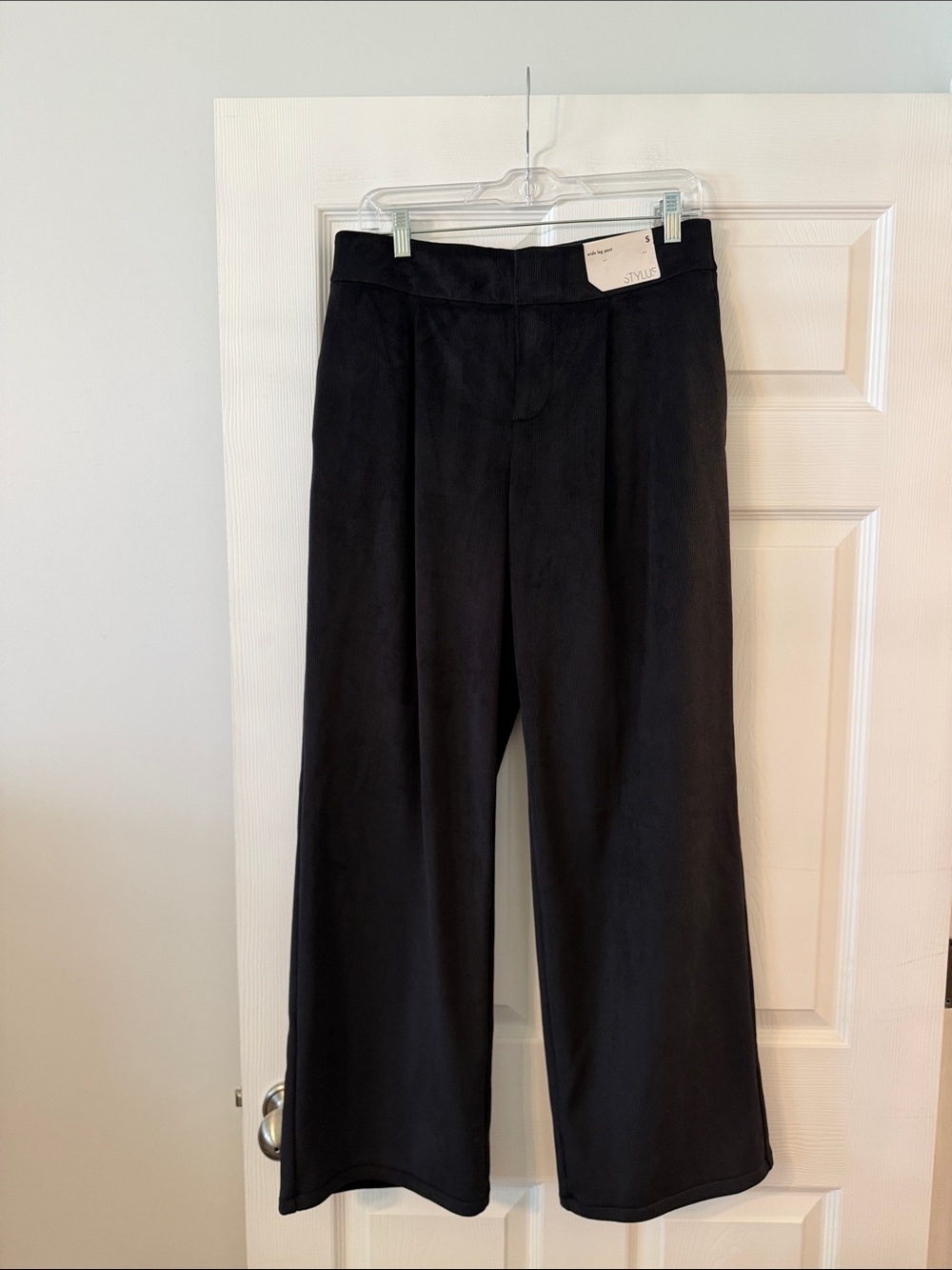 STYLUS Black Wide-Leg Trousers size S inseam 30” waist 30” brand new